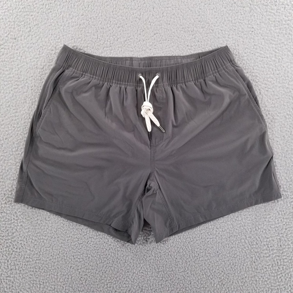 Wowie Shorts Mens Large Gray Lined Performance Gym Training Running Athletic